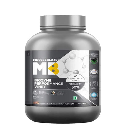MuscleBlaze Biozyme Performance Whey - 2 Kg (4.4 Lb)